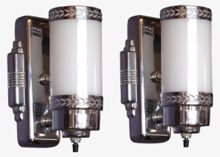 Modern Wall Sconces With Milk Glass Tube Lamps - Sconce