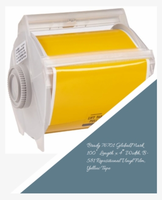 Brady 76701 Globalmark 100′ Length X 4″ Width, B-581 - Freezer