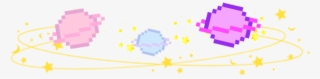 Planets Glitter Star Aesthetic Headband Cute Png Sparkle - Aesthetic Planets Png