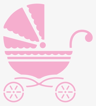 Baby Carriage Die / Suaje De Corte De Carriola - Pink Baby Carriage Clipart