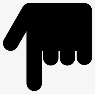 Png File Svg - Manito Señalando Para Abajo