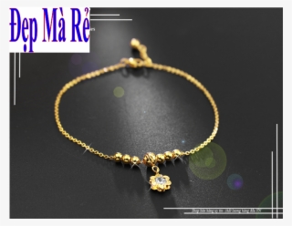 Lắc Chân Inox Đẹp Mà Rẻ Kiểu Hoa Mai Đính Đá Zircon - Gold
