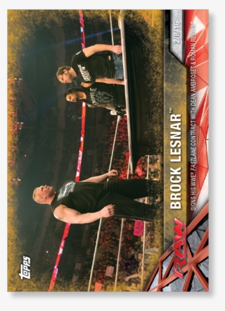 Brock Lesnar 2017 Wwe Road To Wrestlemania Base Cards - Flying Trapeze