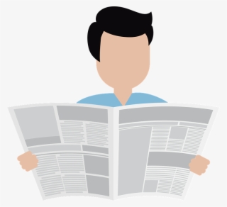 Newspaper Png 12, Buy Clip Art - Animasi Orang Baca Berita