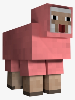 Minecraft Sheep Png - Minecraft Pink Sheep Png