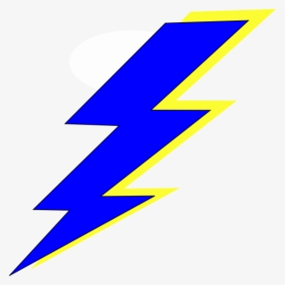 Blue And Yellow Lightning Bolt
