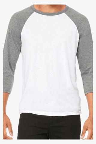 Black Friday Tribe Unisex 3/4 Sleeve Tee - Bella Canvas 3200 White Deep Heather