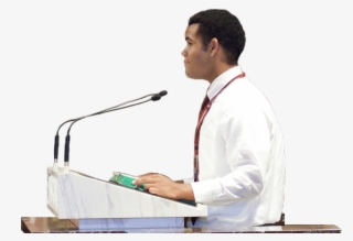 Boy At Pulpit - Sitting