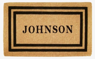 Luxury Coir Collection - 24x57 Spf Welcome Mat - Brn Border/personalized