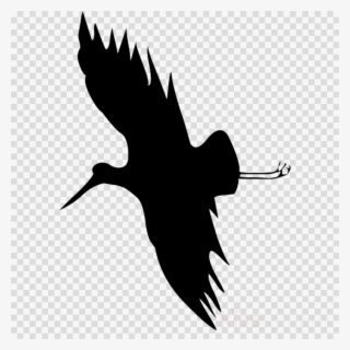 Download Stork Silhouette Png Clipart Silhouette Heron - Crying Pepe