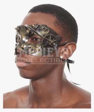 Gold Steampunk Masquerade Mask - Mask