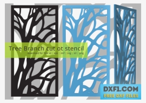 Tree Branch Cut Ot Stencil - Autocad Dxf - 1424x1004 PNG Download - PNGkit