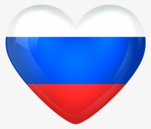 Russia Large Heart Flag - Russia Flag Love Heart
