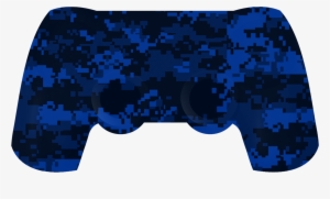 Blue Digital Camo Ps4 Front Shell - Red And Black Camo