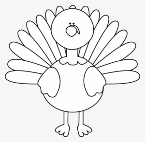 Cooked Turkey Clipart Black And White - Turkey Png Black And White