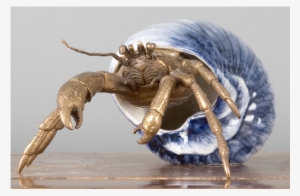Porcelain Bronze Crab In Shell - Crab