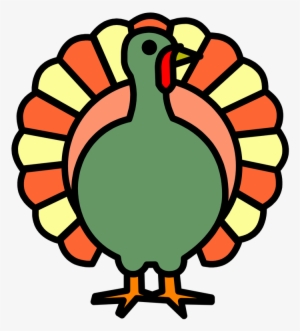 Drawn Turkey Bird - Turkey Coloring Page