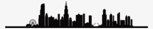 Chicago Skyline Png Jpg Download - Chicago Skyline Black And White Outline