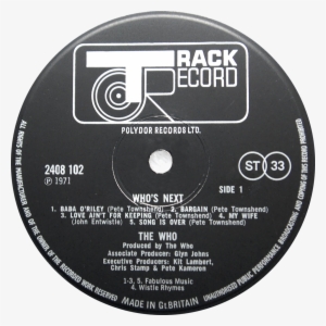 2408102 Who's Next Label - Who's Next Vinyl