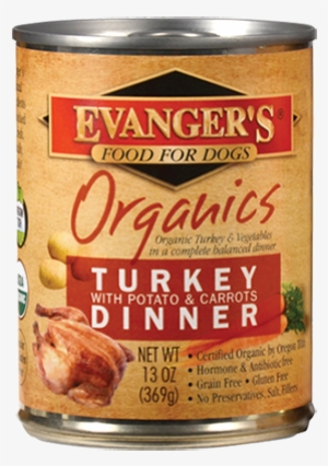 50113 - Evangers Organic Turkey Potato Carrot Canned Dog Food
