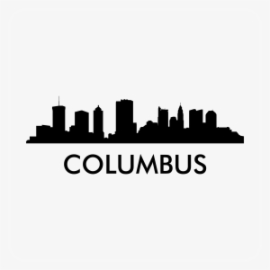 Chicago Skyline Outline Png For Kids - Columbus City Outline
