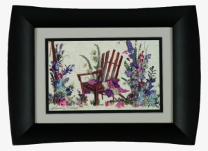 "giclee Cabin Chair Flower Overlay" $49 - Picture Frame