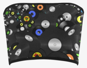 Forever Vinyl Records 45s & Lp Records Bandeau Top - Forever Vinyl Bath Mat - 17" X 24"