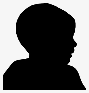 Laughing Toddler Silhouette - Silhouette