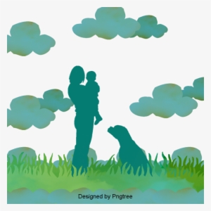 Simple Hand-painted Silhouette Design, Simple, Hand - Portable Network Graphics