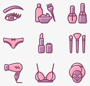 Linear Beauty Elements - Pink Makeup Icon Png