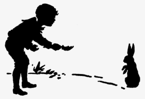 Digital Antique Boy Silhouettes Images - Illustration