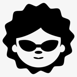 Woman Face With Sunglasses Vector - Conversation