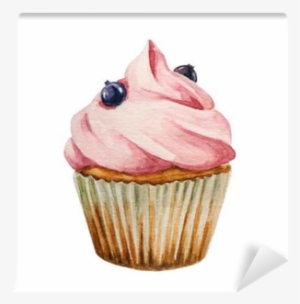 Water Color Cupcake Png