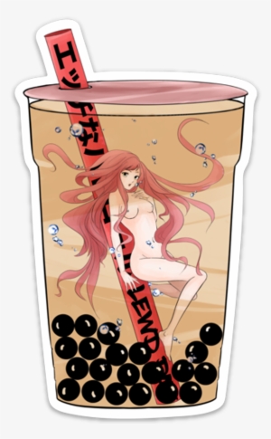 Pearl Tea / Boba / Bubble Tea Girl [sticker] - Sticker