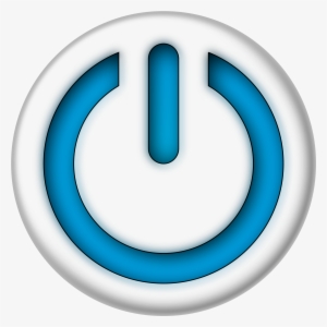 This Free Icons Png Design Of Blue Power Sign Button