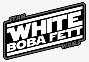 White Boba Fett - Boba Fett Transparent Logo