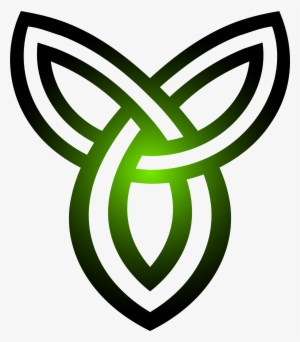 Free Clipart Of A Black And White Celtic Knot Border - Celtic Symbol Green Png