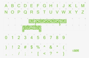 Font Celtic Borders Preview - Font Nazanin