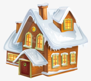 Christmas Winter House Transparent Png Clip Art Image - House Transparent Clipart