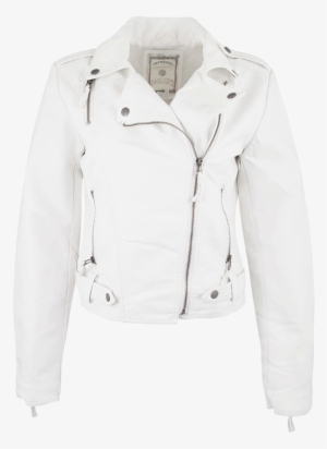 Paparazzi White Vegan Leather Moto Jacket - Shirt
