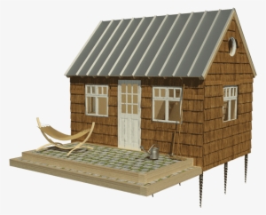 Wooden Cabin Plans Carroll - Rustic House Png