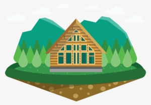 House Chalet Cottage - Country House Vector Png