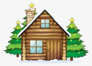 Image Transparent Stock Log Cabin Clipart - Wood House Vector Free