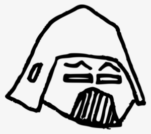 Anakin Skywalker Palpatine Stormtrooper Drawing Star - Darth Vader Cartoon Mask