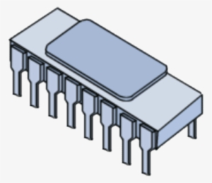 Intel Clipart Png - Microprocessor Intel 4004 Png