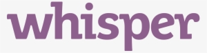 What Is Whisper - Whisper App Logo Png