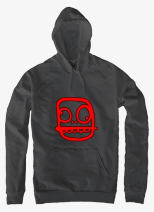 Crunchlins Cartoons Red Skull Logo Hoodie - Baltimore Art-inspired Hoodie - Charm City