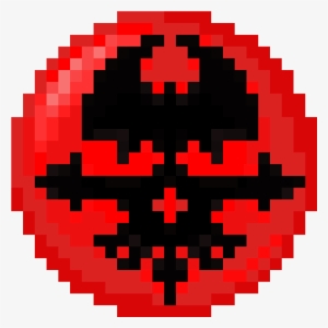 Red Skull Pin - Pixel Art Musical Ly