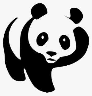 Panda Hugs - Panda Clipart Black And White