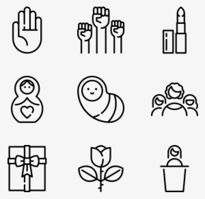 Womens Day Elements - Der März Der Frauen Mousepad